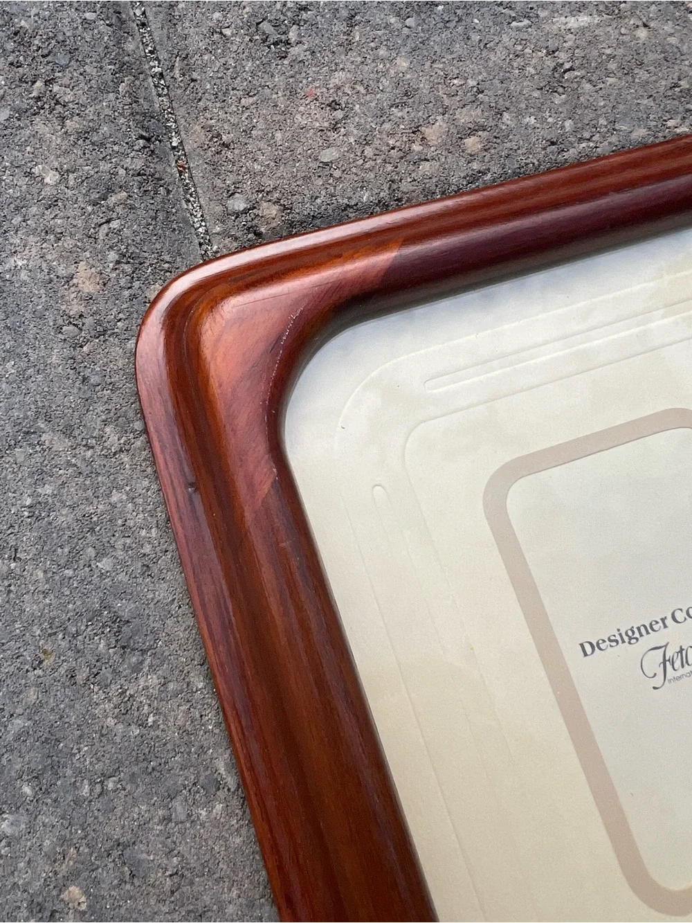 Vintage Feto International Genuine Teakwood Collage Photo Frame 6 Opening, 16×16